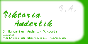 viktoria anderlik business card